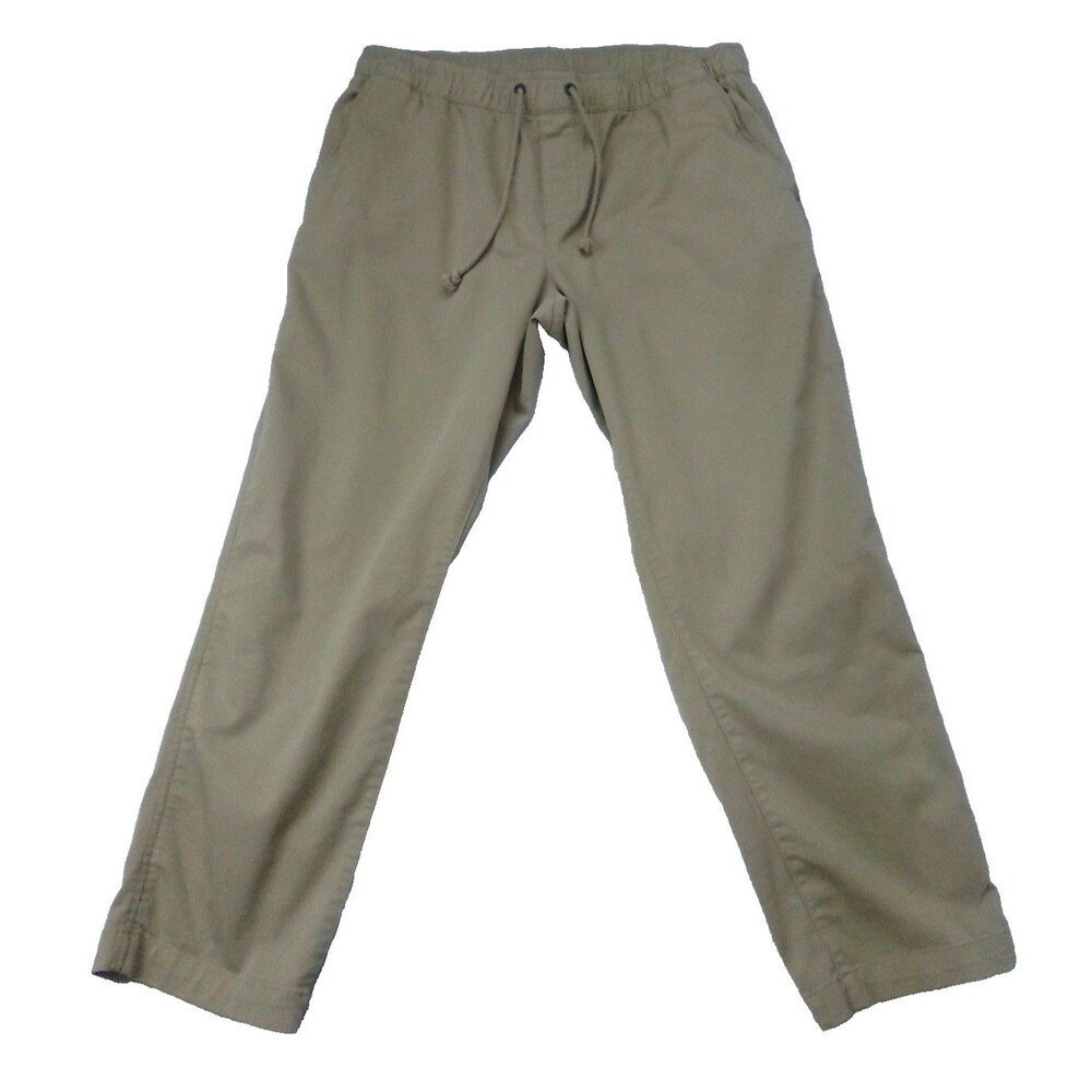 LL Bean Vintage Men's Classic Fit Khaki Comfort Loose Boot Cut Pants Size 32